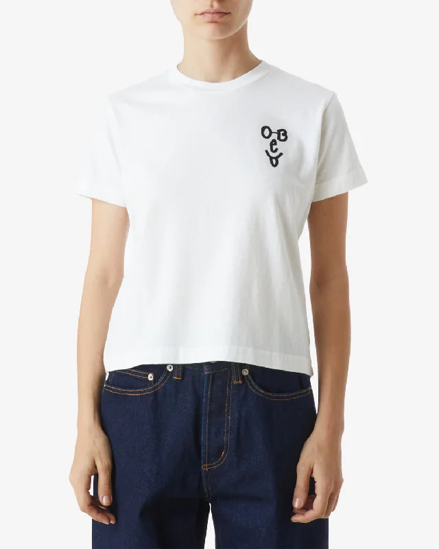 TYPE FACE KAYLIN T-SHIRT Notch Collar Peter Pan Collar Cowl Neck