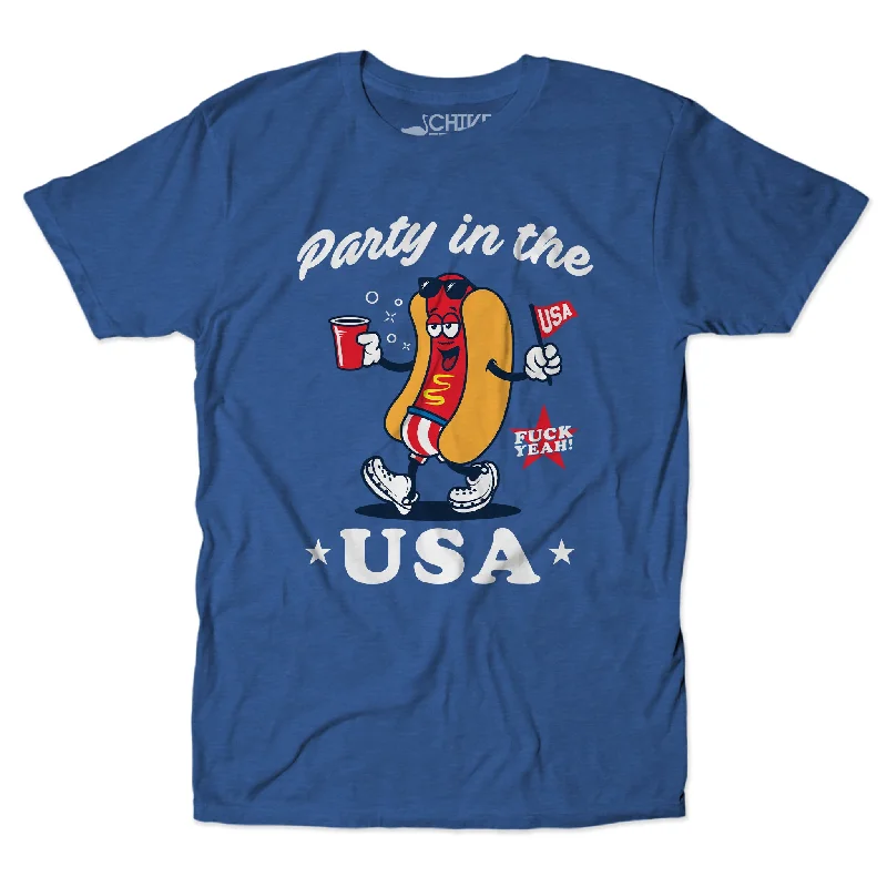 Party In The USA Unisex Tee Polka Dot Checkered Tartan
