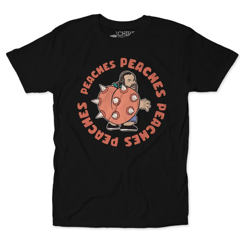Peaches Tee Denim Fabric Leather Fabric Suede Fabric