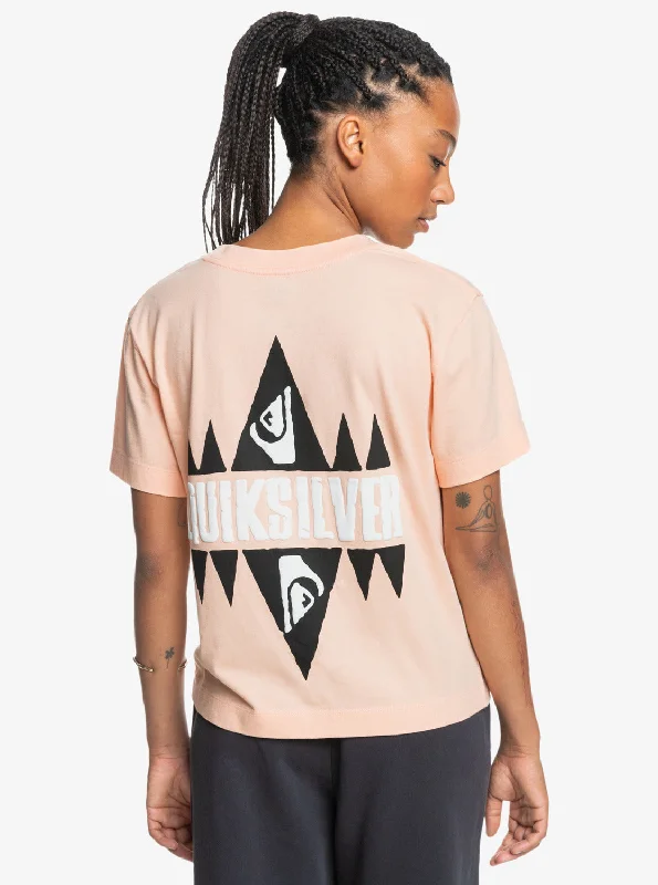Quiksilver Womens UNI T-Shirt - Peach Parfait Rayon Velvet Corduroy