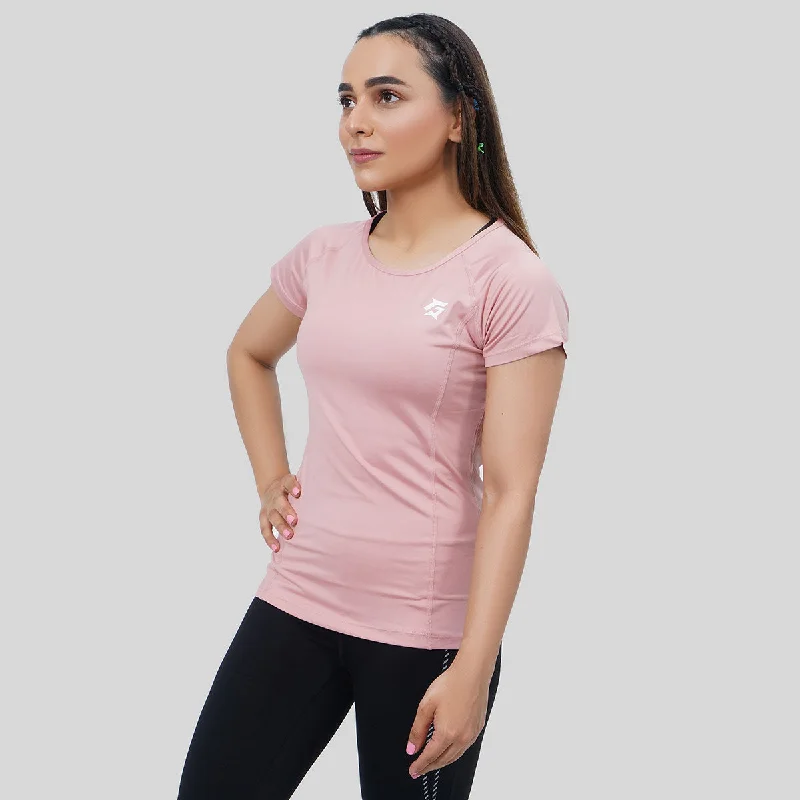 Rear Mesh Tee (Pink)