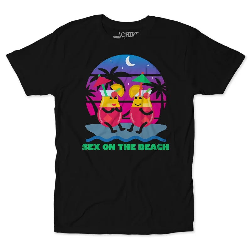 Sex On The Beach Unisex Tee Oversized T-Shirt Spandex breathable