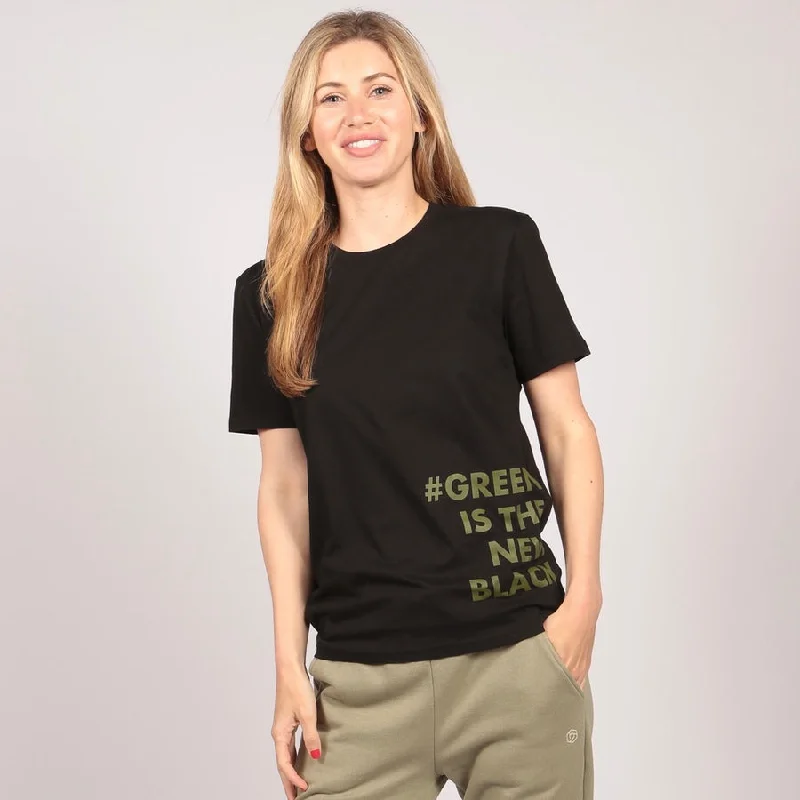 SLOGAN ORGANIC UNISEX TEE Front Pockets Side Pockets Patch Pockets