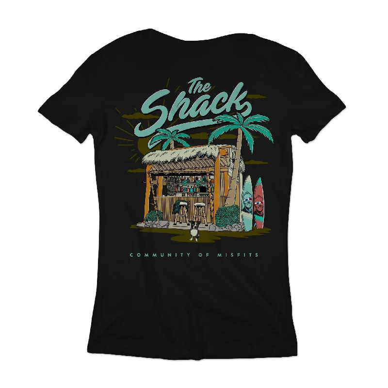 The Shack Tee Ribbed Striped Patterned