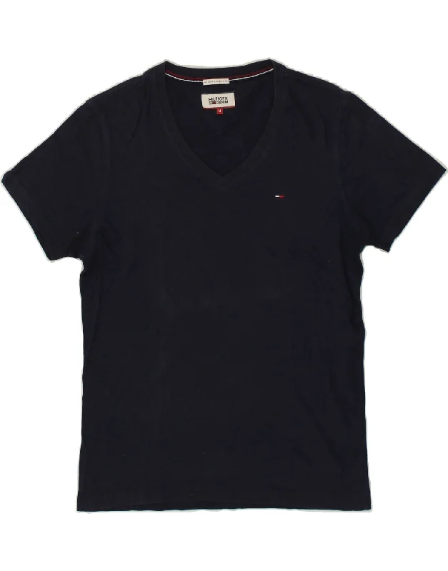 TOMMY HILFIGER Womens T-Shirt Top UK 14 Medium Navy Blue Cotton Casual Formal Business TOMMY HILFIGER Womens T-Shirt Top UK 14 Medium Navy Blue Cotton Casual Formal Business