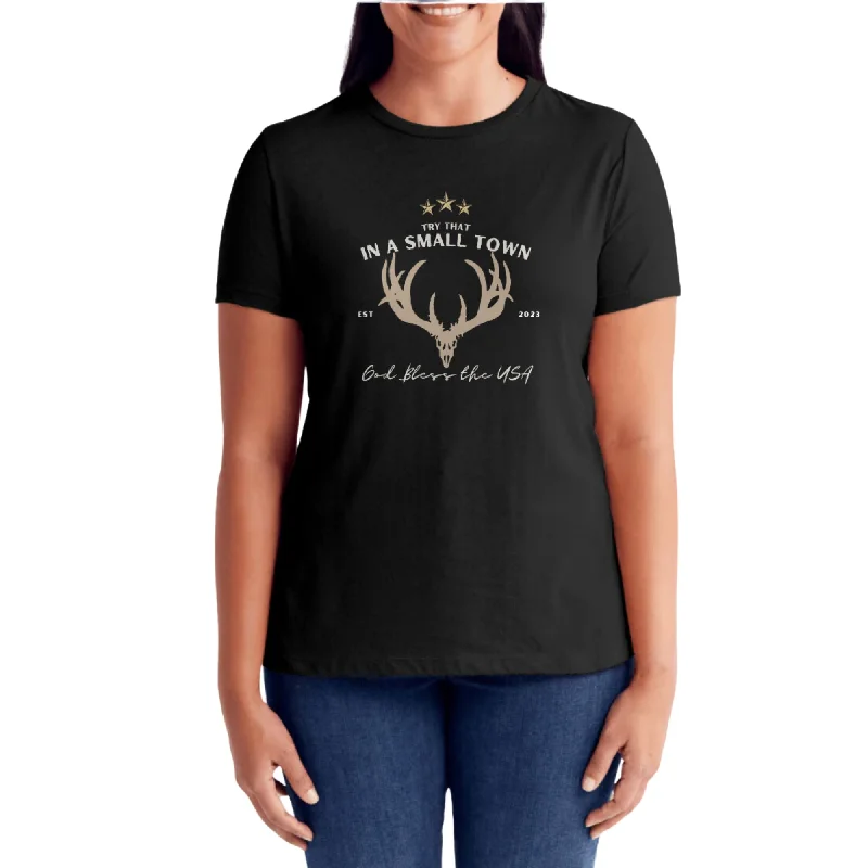 Try That In A Small Town Tee Welt Pockets Slit Pockets Flap Pockets