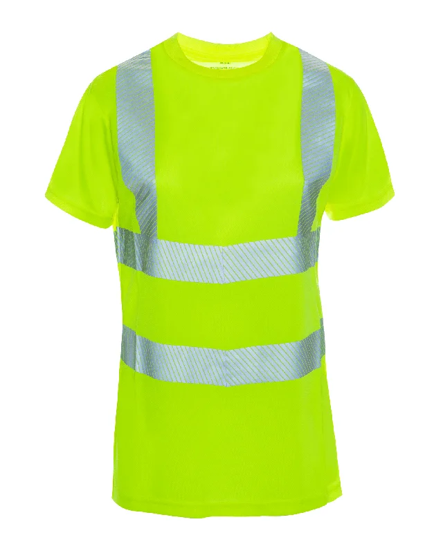 UHV997 Women's HiVis Short Sleeve Tee Chenille Blend Fleece Blend Nylon Blend