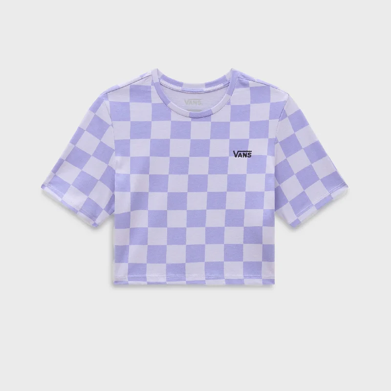 Vans Checker Crew Crop T-Shirt - Cosmic Sky Rayon Fabric Velvet Fabric Corduroy Fabric Vans Checker Crew Crop T-Shirt - Cosmic Sky Rayon Fabric Velvet Fabric Corduroy Fabric