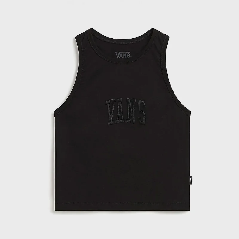Vans Womens Varsity CC Racer Tank T-Shirt - Black Welt Pockets Slit Pockets Flap Pockets Vans Womens Varsity CC Racer Tank T-Shirt - Black Welt Pockets Slit Pockets Flap Pockets