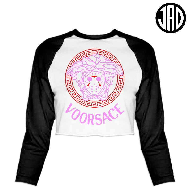 Voorsace V4 - Women's Cropped Baseball Tee