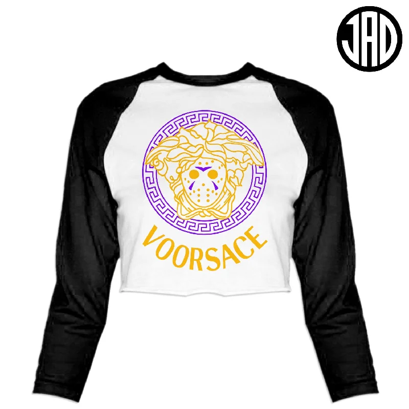 Voorsace V5 - Women's Cropped Baseball Tee