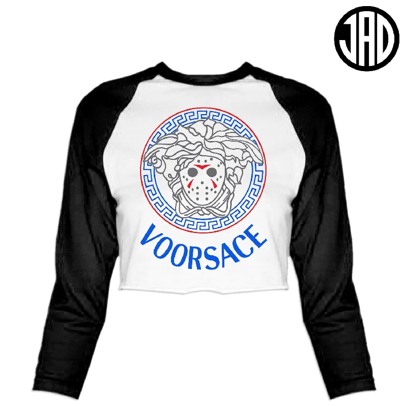 Voorsace V6 - Women's Cropped Baseball Tee