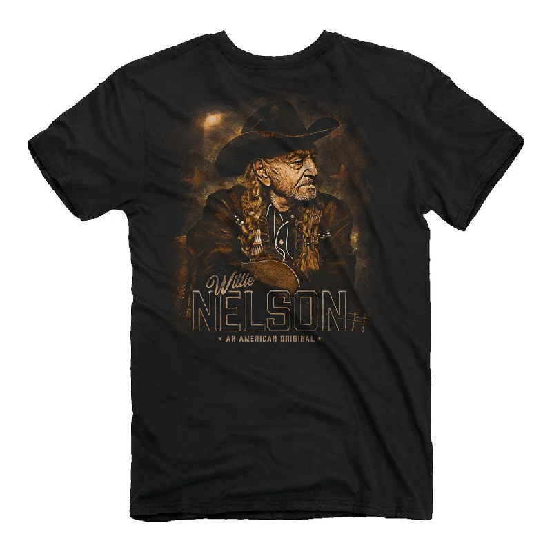 Willie Nelson - American Original T-Shirt Jersey Fabric Tulle Fabric Batik Fabric