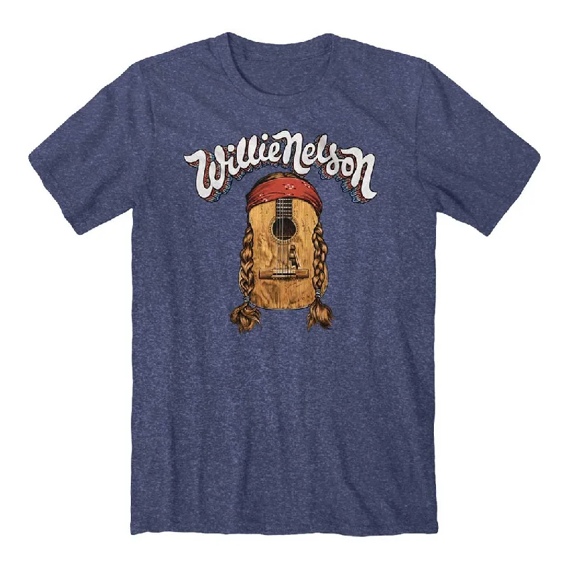 Willie Nelson - Trigger Braids T-Shirt Boxy Fit Fitted Loose