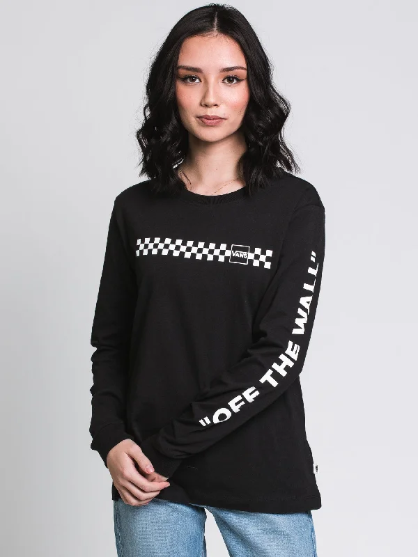 VANS MIXED UP FUN LONG SLEEVE TEE  - CLEARANCE Terry Blend Velvet Blend Canvas Blend