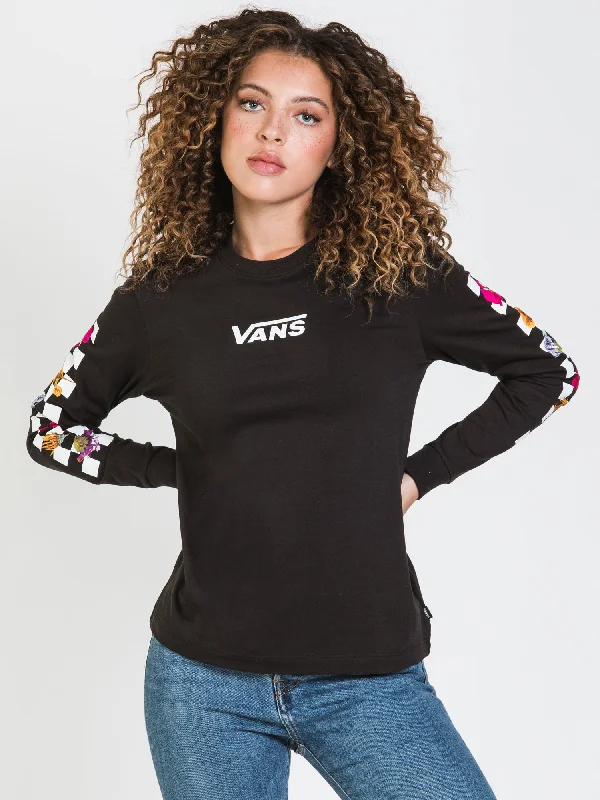 VANS SHNABBY LONG SLEEVE TEE  - CLEARANCE Sequined Glittery Shiny