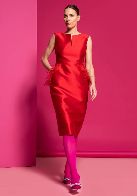 Caroline Kilkenny Evelyn Dress, Red