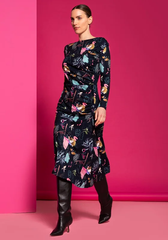 Caroline Kilkenny Molly Dress, Navy Garden