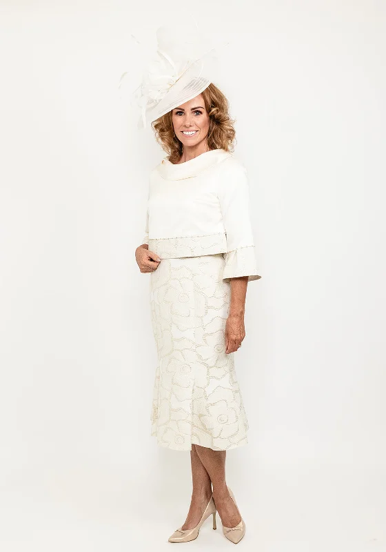 Lizabella Dress & Bolero, Gold