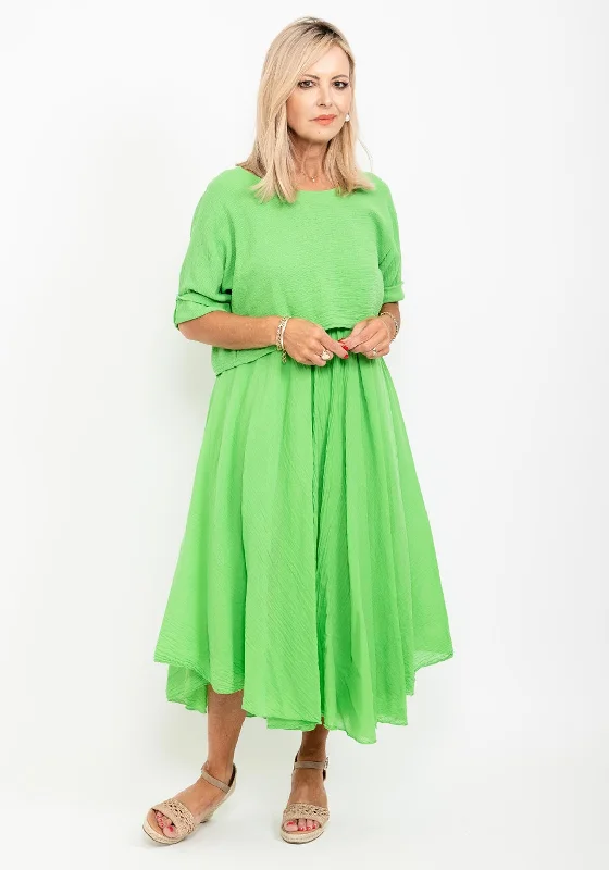 Seventy1 One Size Two Piece Dress & Top, Green