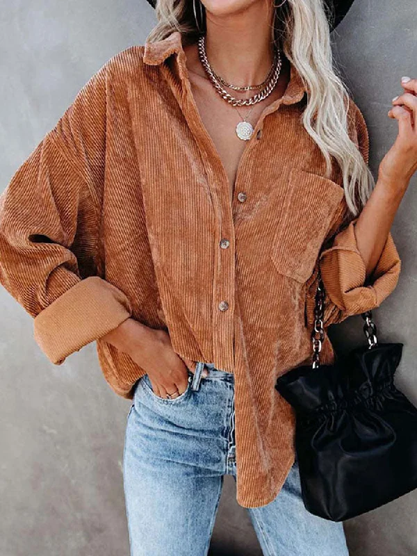 Autumn Corduroy Jacket Woman Long Shirt Jacket Women Button Coat Jackets Women Fashion Overshirt Loose Coat Female 2022 Anorak Shell Jacket Lightweight Jacket Autumn Corduroy Jacket Woman Long Shirt Jacket Women Button Coat Jackets Women Fashion Overshirt Loose Coat Female 2022 Anorak Shell Jacket Lightweight Jacket