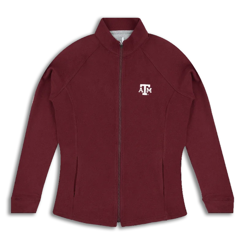 Texas A&M Johnnie-O Blakey Maroon Full Zip Jacket Fleece Jacket Down Jacket Feather Jacket Texas A&M Johnnie-O Blakey Maroon Full Zip Jacket Fleece Jacket Down Jacket Feather Jacket