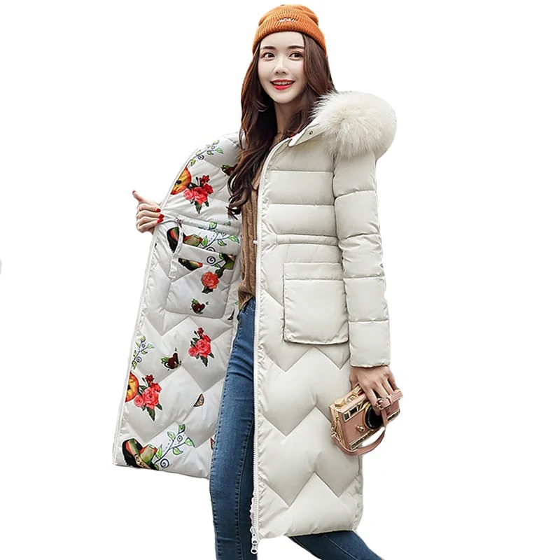 Both Two Sides Can Be Wore 2022 Women Winter Jacket New Arrival With Fur Hooded Long Coat Cotton Padded Warm Parka Womens Parkas Belted Jacket Elasticated Jacket Padded Jacket Both Two Sides Can Be Wore 2022 Women Winter Jacket New Arrival With Fur Hooded Long Coat Cotton Padded Warm Parka Womens Parkas Belted Jacket Elasticated Jacket Padded Jacket
