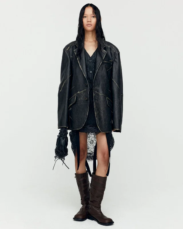 HYDE LEATHER JACKET awa633m(BLACK) Faux Fur Jacket Real Fur Jacket Shearling Jacket HYDE LEATHER JACKET awa633m(BLACK) Faux Fur Jacket Real Fur Jacket Shearling Jacket
