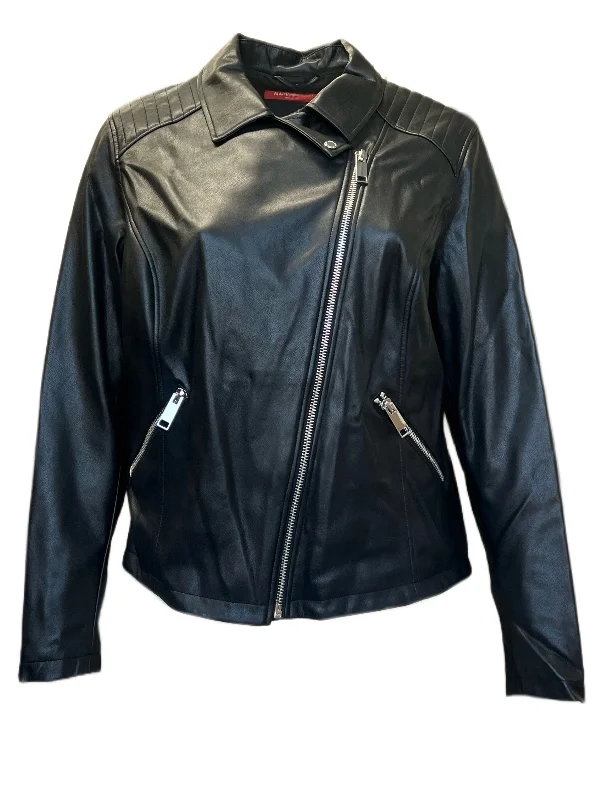 Marina Rinaldi Women's Black Camera Zipper Closure Jacket NWT Front Pockets Side Pockets Patch Pockets Marina Rinaldi Women's Black Camera Zipper Closure Jacket NWT Front Pockets Side Pockets Patch Pockets
