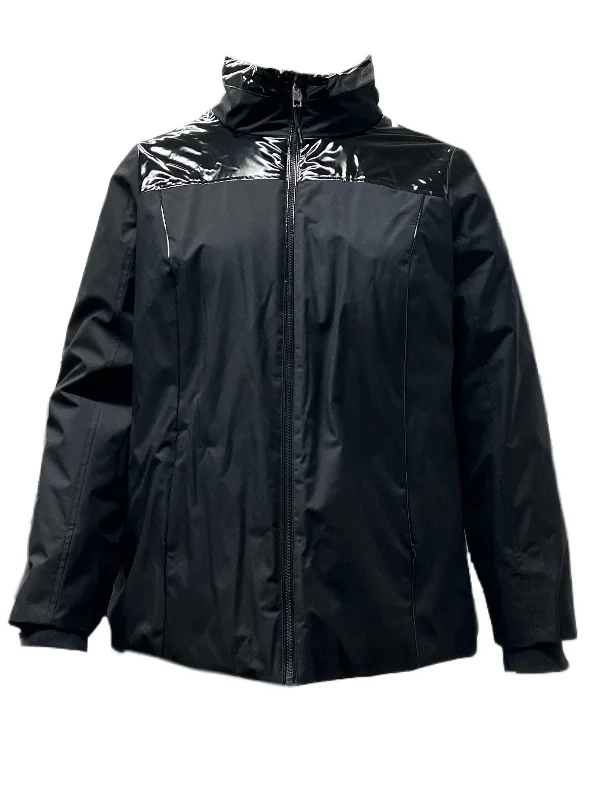 Marina Rinaldi Women's Black Palatino Quilted Jacket NWT V-Neck Jacket Boat Neck Jacket Square Neck Jacket Marina Rinaldi Women's Black Palatino Quilted Jacket NWT V-Neck Jacket Boat Neck Jacket Square Neck Jacket