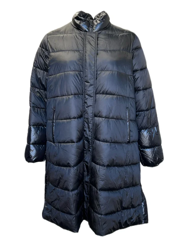 Marina Rinaldi Women's Black Petalo Quilted Jacket NWT Hooded Jacket Caped Jacket Shawl Collar Jacket Marina Rinaldi Women's Black Petalo Quilted Jacket NWT Hooded Jacket Caped Jacket Shawl Collar Jacket
