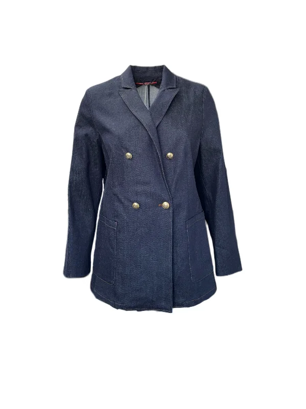 Marina Rinaldi Women's Blue Canada Button Closure Jacket NWT Insulated Jacket Fitted Jacket Loose Jacket Marina Rinaldi Women's Blue Canada Button Closure Jacket NWT Insulated Jacket Fitted Jacket Loose Jacket