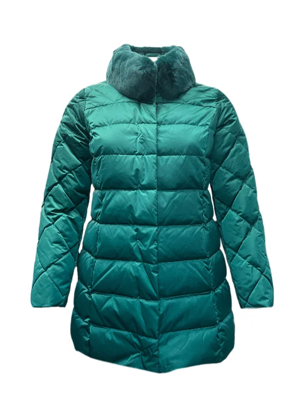 Marina Rinaldi Women's Green Parco Fur Collar Quilted Jacket Size 8W/17 NWT Quilted Jacket Puffer Jacket Insulated Jacket Marina Rinaldi Women's Green Parco Fur Collar Quilted Jacket Size 8W/17 NWT Quilted Jacket Puffer Jacket Insulated Jacket
