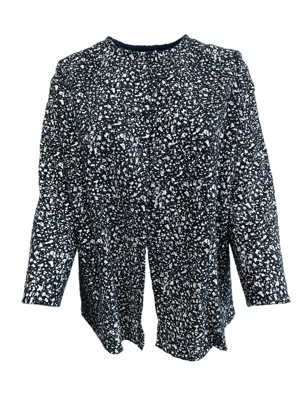 Marina Rinaldi Women's Navy Fantasia Open Front Jacket NWT Herringbone Jacket Houndstooth Jacket Plaid Jacket Marina Rinaldi Women's Navy Fantasia Open Front Jacket NWT Herringbone Jacket Houndstooth Jacket Plaid Jacket