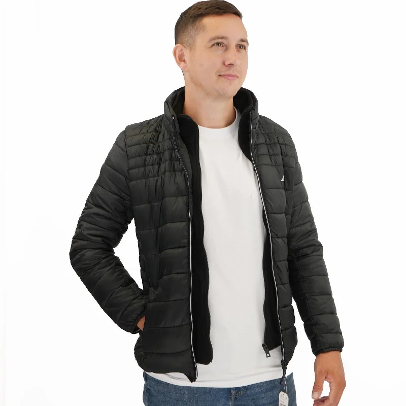 Nautica Performance Double Zip Puffer Jacket Black Snapped Jacket Toggled Jacket Drawstring Jacket Nautica Performance Double Zip Puffer Jacket Black Snapped Jacket Toggled Jacket Drawstring Jacket