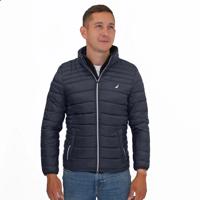 Nautica Performance Double Zip Puffer Jacket Navy Print Jacket Jacquard Jacket Embroidered Jacket Nautica Performance Double Zip Puffer Jacket Navy Print Jacket Jacquard Jacket Embroidered Jacket