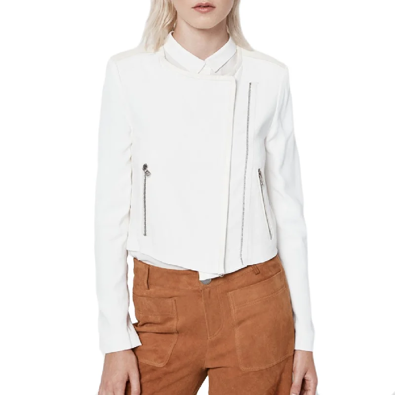REBECCA MINKOFF Women's Ivory Edlin Jacket $398 NWT Satin Jacket Silk Jacket Chiffon Jacket REBECCA MINKOFF Women's Ivory Edlin Jacket $398 NWT Satin Jacket Silk Jacket Chiffon Jacket