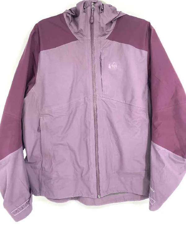 REI Women's Purple Windbreaker Hooded Size XL Jacket Plaid Jacket Tartan Jacket Houndstooth Jacket REI Women's Purple Windbreaker Hooded Size XL Jacket Plaid Jacket Tartan Jacket Houndstooth Jacket