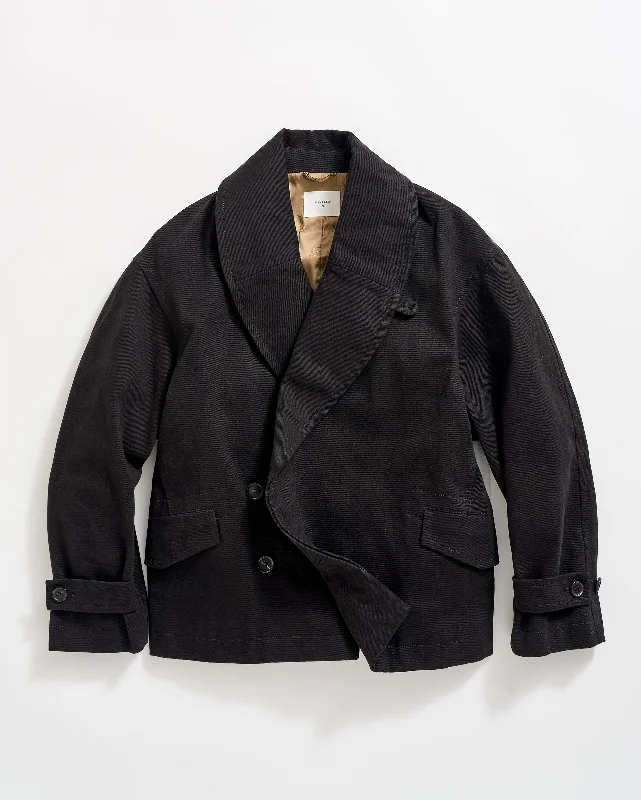 Shawl Collar Chore Jacket Snapped Jacket Toggled Jacket Drawstring Jacket