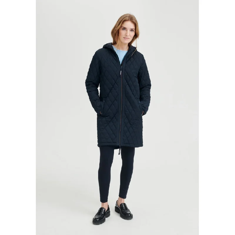 Solvej Jacket - Navy Oversized Jacket Tailored Jacket Straight Jacket