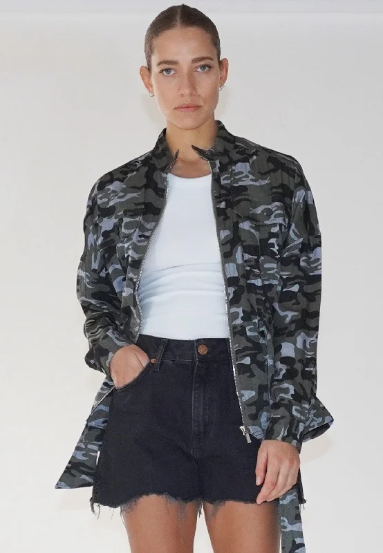 VISION JACKET CAMO Denim Jacket Leather Jacket Suede Jacket