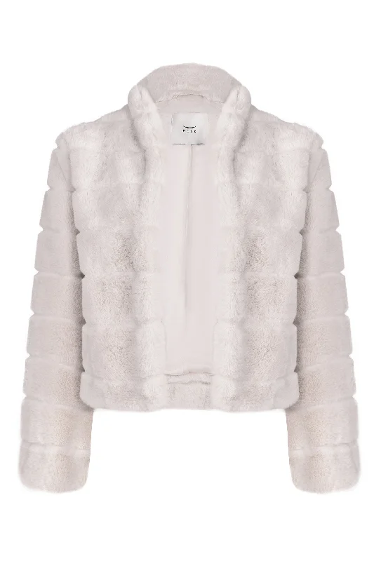 Husk Delilah jacket - Oyster Oversized Jacket Tailored Jacket Straight Jacket
