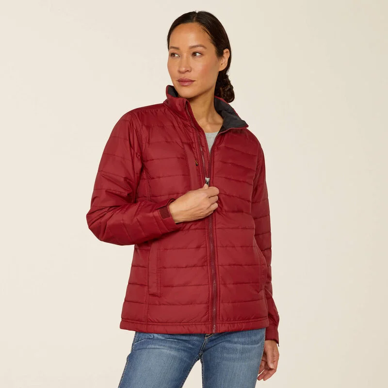 Women's Ariat Rebar Cordura Ripstop Lightweight Insulated Jacket Stand-Up Collar Roll-Neck Collar Turtle Neck Women's Ariat Rebar Cordura Ripstop Lightweight Insulated Jacket Stand-Up Collar Roll-Neck Collar Turtle Neck