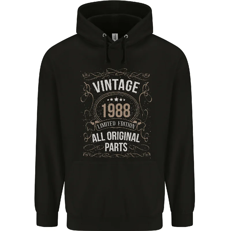 36th Birthday Limited Edition 1988 Mens 80% Cotton Hoodie Hoodie with Drawcord Adjustable Secure