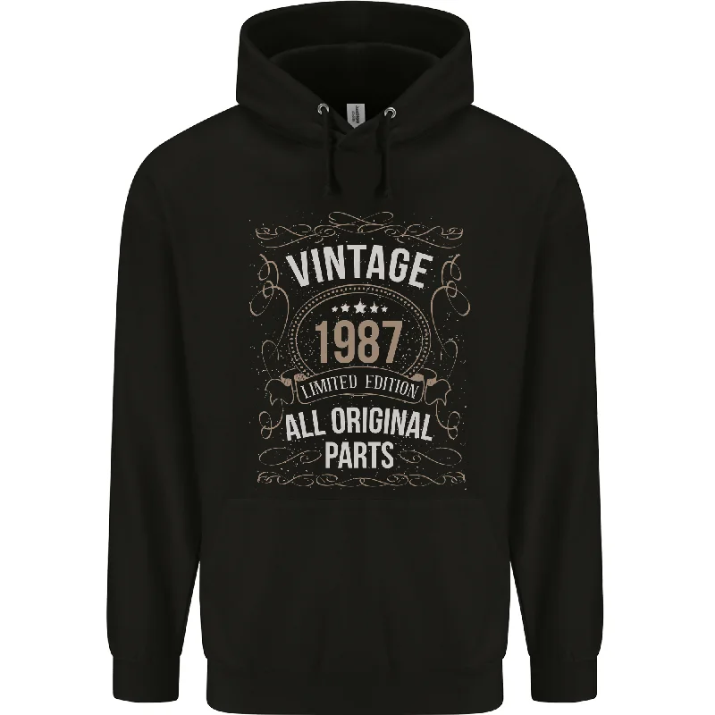 37th Birthday Limited Edition 1987 Mens 80% Cotton Hoodie Hoodie with Gradient Ombre Colorful
