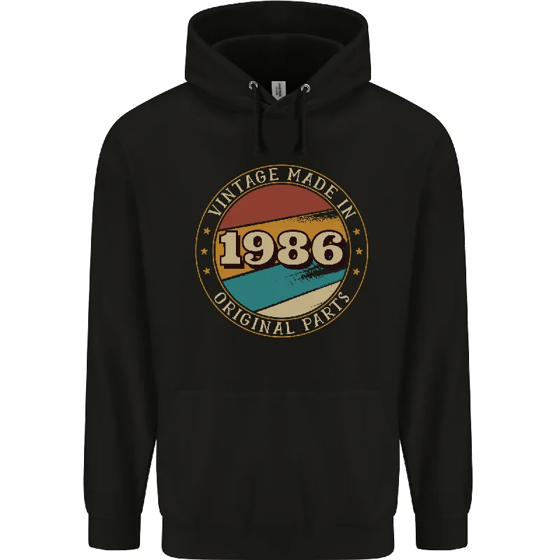 38th Birthday Vintage Made In 1986 Mens 80% Cotton Hoodie Hoodie with Hem Contrast Bold Stylish 38th Birthday Vintage Made In 1986 Mens 80% Cotton Hoodie Hoodie with Hem Contrast Bold Stylish