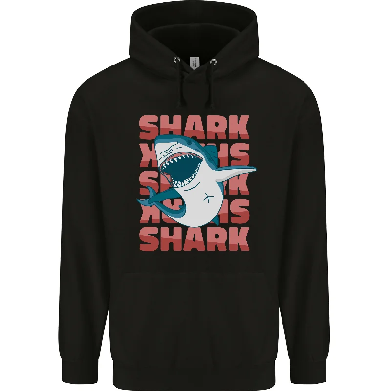 A Great White Shark Mens 80% Cotton Hoodie