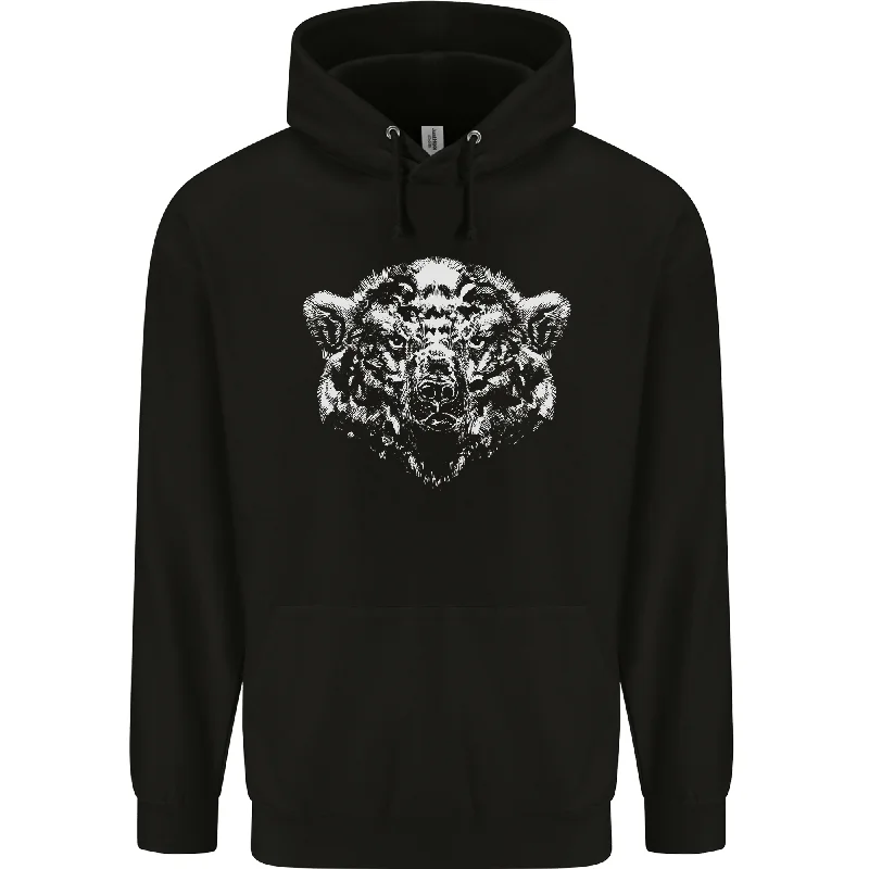 A Grizzly Polar Bear Mens 80% Cotton Hoodie