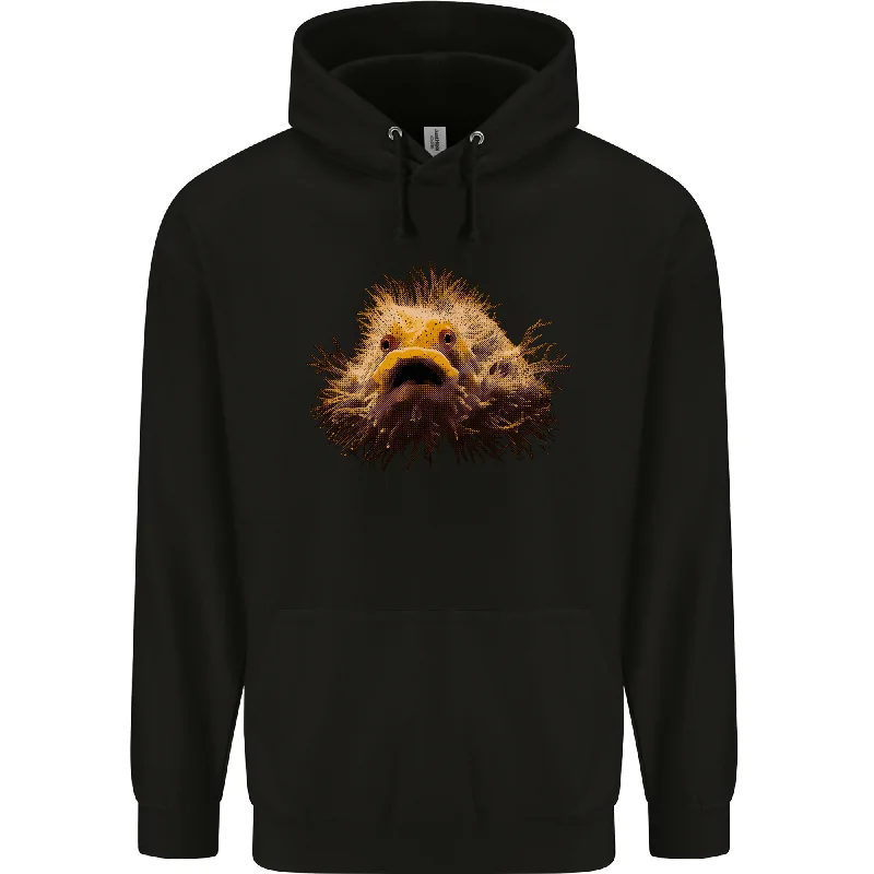 A Hairy Frogfish Mens 80% Cotton Hoodie