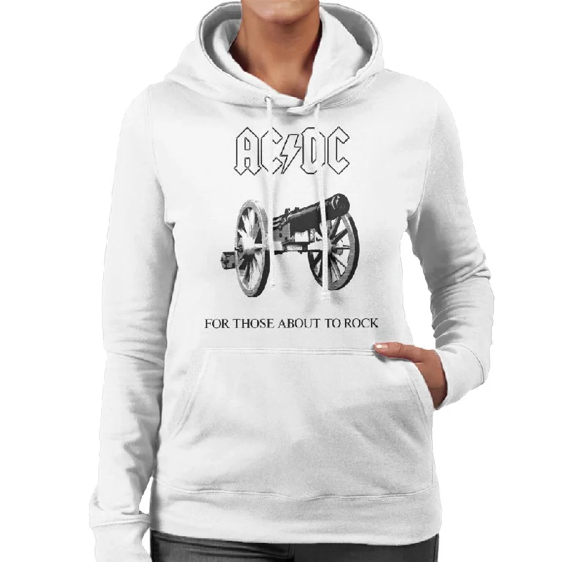 AC/DC For Those About To Rock Women's Hooded Sweatshirt Hoodie Jacket Zipper Layering AC/DC For Those About To Rock Women's Hooded Sweatshirt Hoodie Jacket Zipper Layering
